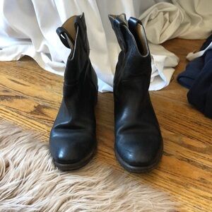 Frye Black Ankle Booties with Classic Design